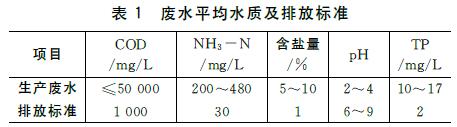 高濃度化工廢水處理